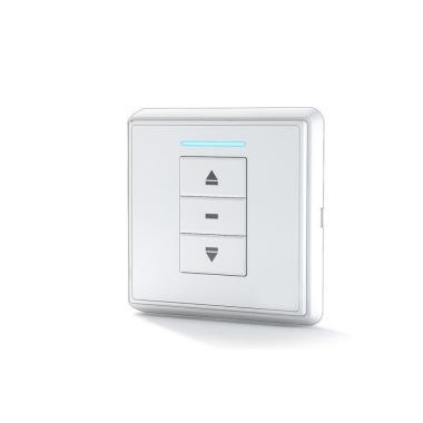 A-OK rádiós 1 csatornás fali távadó; 433MHz; 1db 27A elem; FEL-LE-STOP; fali csavarozás/ragasztás