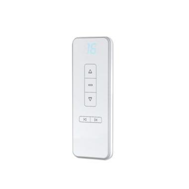A-OK 16 csatornás távadó; 433MHz; 2db CR2032 elem; FEL-LE-STOP; fehér; mágneses fali tartóval