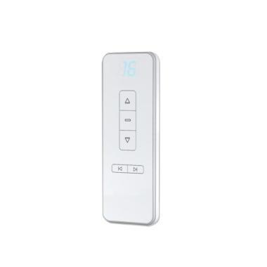 A-OK 16 csatornás távadó; 433MHz; 2db CR2032 elem; FEL-LE-STOP; fehér; mágneses fali tartóval