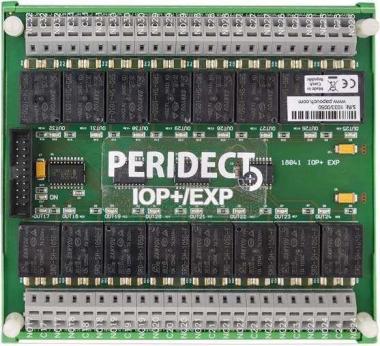 SIEZA PERIDECT  16 relés kimeneti bővítő modul, az IOP /LAN és IOP /RS485 modulokhoz.