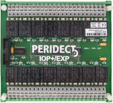 SIEZA PERIDECT  16 relés kimeneti bővítő modul, az IOP /LAN és IOP /RS485 modulokhoz.