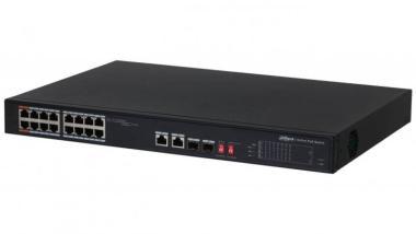 Dahua PoE switch 16 port, Intelligens PoE, PD Alive (PoE Watchdog),Nagy távolságú PoE átvitel