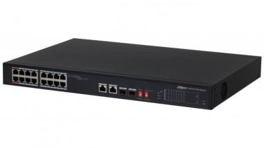 Dahua PoE switch 16 port, Intelligens PoE, PD Alive (PoE Watchdog),Nagy távolságú PoE átvitel
