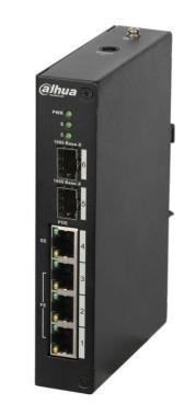 Dahua 4-portos POE switch, 120W,menedzselehtő,3xRJ45 10/100M(PoE );1xGigabit,(Hi-PoE/PoE );2xSFP
