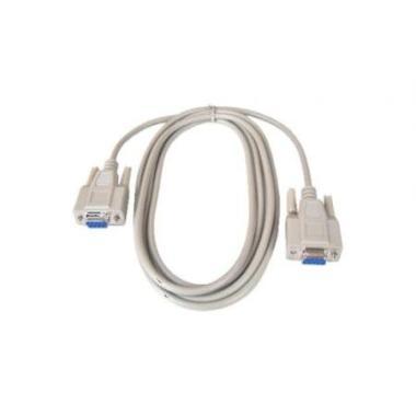 RS232 Null Modem kábel 2 m, D-sub 9-pin anya-anya, Inim Smart szériás panelek és Bentel riasztóközpontok programozásához