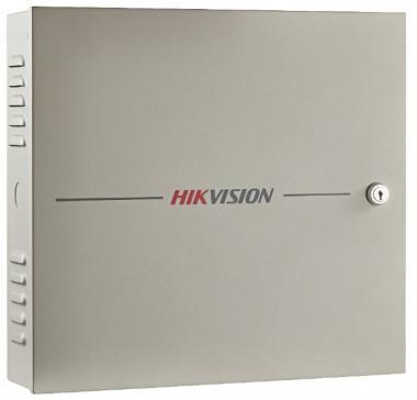 Hikvision Ajtóvezérlő 2 ajtóhoz;két irány;4 Wiegand,4 RS485 olv.;4/4 alarm/esem. be-;2 alarm kim.