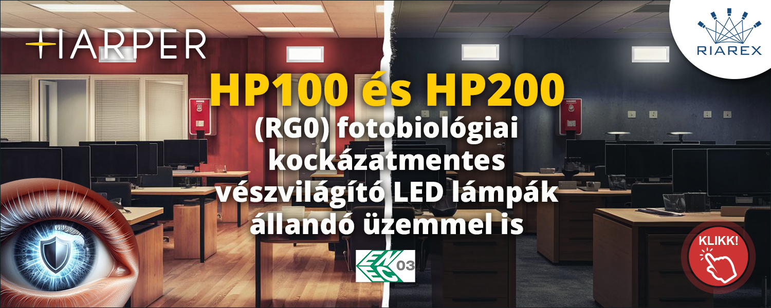 HARPER (RG0) vészvilágító LED lámpatestek