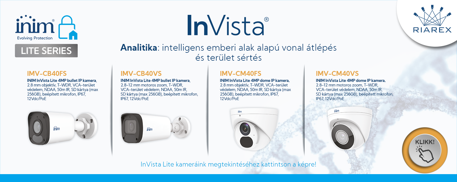 InVista - Lite szériás IP kamerák