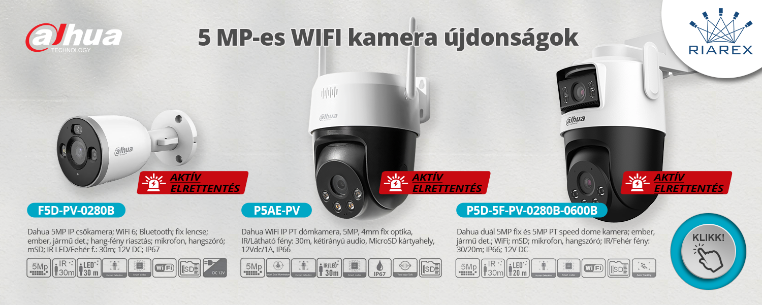 20250711 Dahua WIFI kamera újdonságok