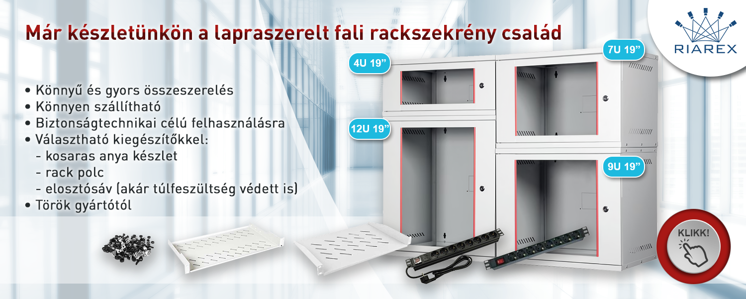 Biztonságtechnikai rackszekrények